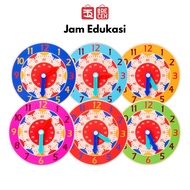 Tokorecehofficial Educational Toys Wooden Clock Children Wooden Clock Toys Learning Clock