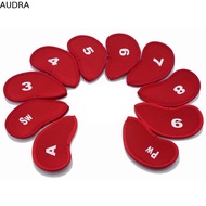 AUDRA Golf Iron Headcover 3-SW Golf Putter Golf Iron Covers Set Protective Accessories Iron Wedge Pr