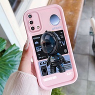 HP Phone Case for OPPO A74 A95 F19 F19s Reno 6 Lite Case Astronaut Pattern Creative Trend New Silico