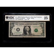 $1 1988A Federal Reserve Note San Francisco