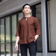 Sports Casual Kurta 3 Quarter 3/4 Sleeves Cool Comfortable Cotton T-shirt Fabric | Soghir Toweel Dar