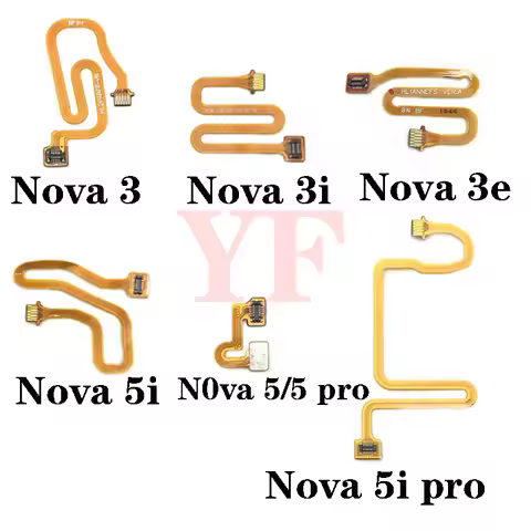 For Huawei Nova 3 3i 4 4e 5 5i Pro P10 P20 P30 Lite Y6 Y7 Y9 Prime Home Button Fingerprint Touch Id 