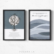 Minimalist Poster Frame Wall Decoration Bible Verse Christian Motivational Decoration 134