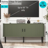 Tomato Kidz Stanney Sliding 2 Door Tv Cabinet Up to 55" Tv | Muji Style | Rak Tv | Export Quality