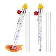 2Pcs Candy Thermometer with Pot Clip 8inch Deep Fry Oil Thermometer Instant Read Cooking Food Thermo