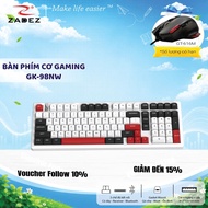 ZADEZ GK-98NW Mechanical Gaming Keyboard - Three Connection Modes, 98% Layout