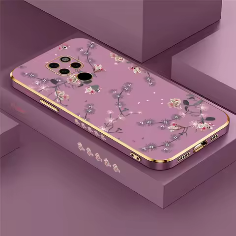 Phone Case For Huawei Mate 30 4G 5G 20X 20 Pro Soft Silicone Plating Cover For Huawei Mate 30 Pro Fa