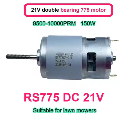 21V Rs775 Double Bearing Motor Electric Lawn Mower Copper Wire Motor High Power DC Electric Motor
