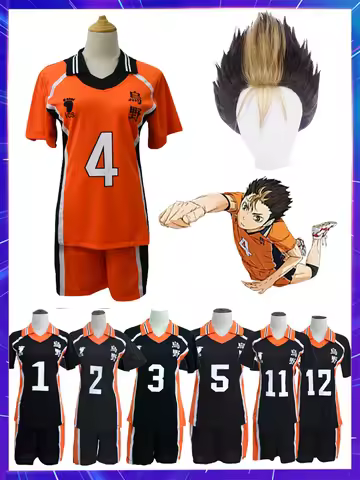 Anime Haikyuu Cosplay Sportswear Jerseys Karasuno Koukou High School Hinata Shoyo Oikawa Kageyama To