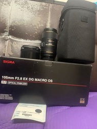 超平 新淨靚仔 全套有盒 香港行貨 Sigma 105 105mm F2.8 Macro OS Nikon F Mount