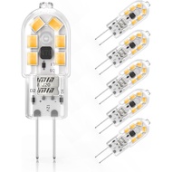YUIIP G4 LED Bulb, AC/DC 12V JC G4 Bi Pin Bulb, G4 20W Halogen Bulb Replacement, Warm White 3000K La