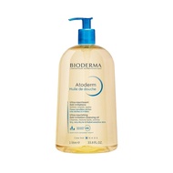 Bioderma Atoderm Huile de douche 1L, Shower Oil, Cleansing Oil For Face & Body, Nourishing Cleansing