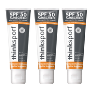 美國 Thinkbaby - 「三入組」thinkbaby 新寶貝SPF50純物理防曬霜 (運動款/thinksport)-89MLx3