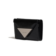 GENUINE FENNEC CRITKLE TRIANGLE TRIPLE WALLET - BLACK