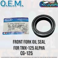 OEM FRONT FORK OIL SEAL DC 27-37-10.5 FOR TMX125 ALPHA , CG-125