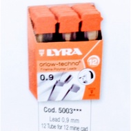 Contents Of mechanical pencil 0.9 mm 2B/B/HB/H LYRA mechanical pencil lead