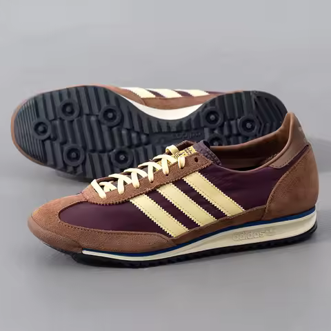 Adidas (Adidas) Trefoil Women's Sneakers for Outdoor Travel, Retro Fashion, Comfortable and Breathab