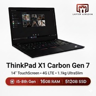Lenovo X1 Carbon Gen 7 ThinkPad Premium Ultrabook |14" Touchscreen | 4G LTE | i5-8265U 16GB 512GB | 