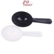 FSSG 10Pcs Black White Measuring Teaspoon Scoop Plastic 7g 15ml Measuring Spoons Milk Powder Spoon C