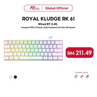 RK61 Royal Kludge Bluetooth 5.0 & USB C Dual Mode RGB Backlit Mechanical Keyboard