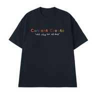 Unisex T-shirt printed with the word CONTENT CREATOR THE CONTENT CREATOR CONTENT CREATOR CONTENT CRE