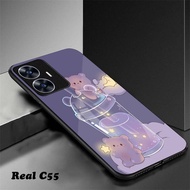 [FS17] Softcase Glass Glossy Motif Realme C55 | Case Realme C55 | Silicon Hp Realme C55 | Realme C55