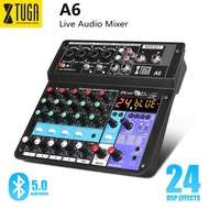 XTUGA Mixer Audio Portabel 6 Channel A6, Mixer Audio Digital