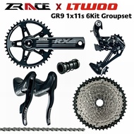 LTWOO GR9 1x11 Speed, 11s Road Groupset, R/L Shifter + Rear Derailleurs + ZRACE chainset Cassette, gravel-bikes Cyclo-Cross