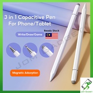 【PREMIUM】 3 in 1 Stylus Pen Universal Skrin Sentuh Touch Screen Drawing Writing Pencil for Phone Tab