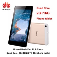 4G LTE android tabelt Honor Mediapad T2 7.0 BGO-DL09 can make Phone Call & celluar to internet