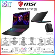 MSI Katana 15 B13VEK-046MY/Core i7-13620H/RTX 4050 6GB/16GB RAM/1TB SSD/15.6"FHD 144Hz/W11/Black/2 Years MSI Warranty