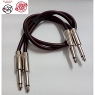 2nos. 1/4" Mono/Stereo Plug (Male) to 2nos. 1/4" Mono/Stereo Plug Cable Set (50cm)(1M)(2M)(3M)