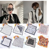 Square silk scarf for women 70 70x70cm turban bandana, beautiful, high-quality head covering to make