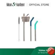 klean Kanteen TKWide Twist Cap w Straw Kit - Taupe