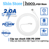 Cáp sạc nhanh Hoco X56 dây sạc nhanh PD 20W độ dài cáp 1m dây bện nylon -SHINSTORE