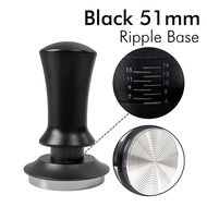 Coffee Tamper 58mm 54mm 51mm Ripple Base Leveling Constant Pressure Calibrated Spring Loaded Barista
