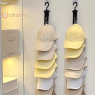 [UtilizingS] Baseball Cap Storage Organizer With Eight Clips Wall Mounted Cap Holder Closet Storage 