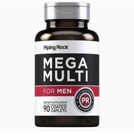 piping Rock Multivitamin for Men | 90 Caplets | Mega Multi | Vitamins for Men | Non-GMO Original Pro