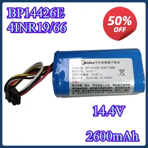 New 14.4V 2600mAh Li-ion Battery For Ursus Trotter BP14426E 4INR19/66 Robot Vacuum Cleaner Battery A