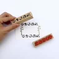 Panda Mood 熊貓不愁 熊貓滾滾來襲 日本製手帳橡膠印章