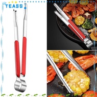 TEASG Toast Bread Clamp, Utensil Tong Stainless Steel Food Tongs, Multifunctional Korean Buffet Clips BBQ Meat Bun Cooking Tongs Kitchen Tools