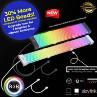 [SLEV Argb Psu Cable Cover Kit] 5V 3 Pin Argb Sync, 8 Pin, 16 Pin GPU Cable, 24-Pin MOBO cable