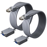 (2PCS) 9.84ft RJ45 to RS232 Barcode Scanner Cable RJ45 for Motorola/Symbol/Zebra DS9208 Cable LS2208