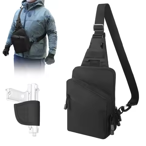 Gun Bag Concealed Carry Gun Holster Handgun Pistol Bag Crossbody Shoulder Bag Chest Bag Sling Bag Gu