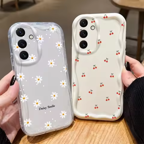 Daisy Flower Cherry Phone Case For OPPO A78 A79 A98 A58 A38 A18 F29 Reno 13 12 11 13F 11F 12F 8Z 7Z 