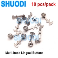 Dental Orthodontic Lingual Button Lingual Attachments Multi-hook Monoblock Bondable Button Ortho Bra