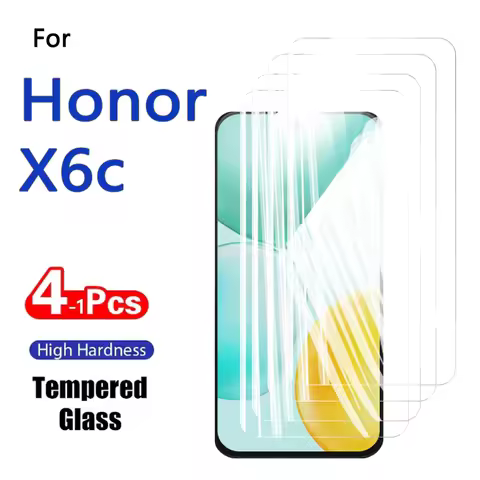 1-4PCS Screen Protector For Honor X6c X6 6c X 6 C Tempered Glass Crystal 9H High Aluminum Anti Scrat
