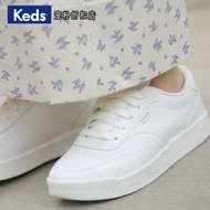 Korea Synchronous New Style!Keds Women's Shoes Leather Stitching Sneakers Lightweight Casual Shoes Zheng Xiujing White Shoes Poster hello