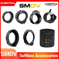 SMDV Flip Quickly Release Parabolic Out Door Softbox Accessories for Profoto A1 Godox V1 AD100PRO V8