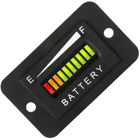 12V Lead Acid Battery Meter Compatible with 12V Lead-Acid Batteries LED Digital Battery Indicator